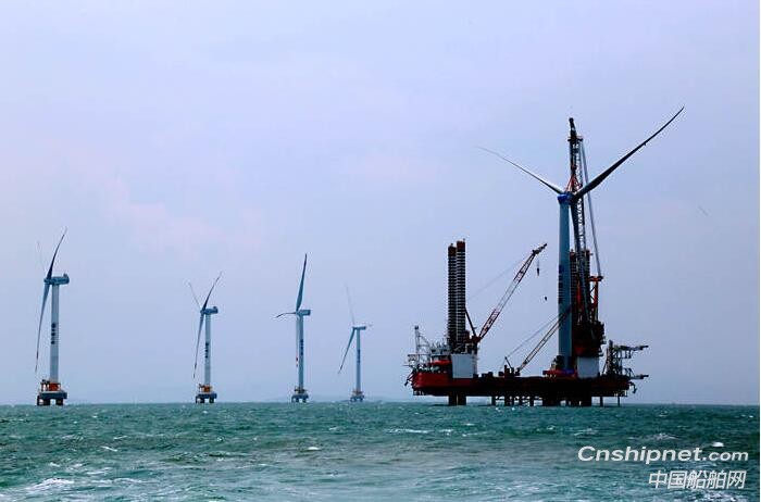 中铁福船圆满完成首个海上风电场建设