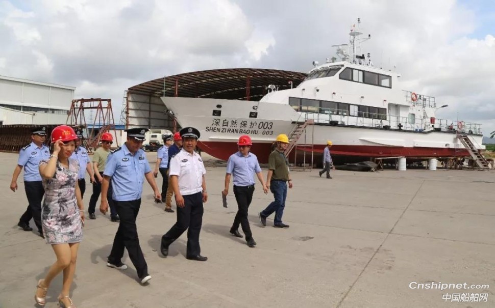 江龙船艇2艘巡逻艇正式开工