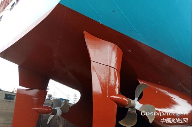 全球首例马士基20000TEU集装箱船双舵改装项目完成试航