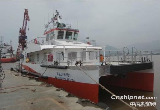 福船研究院自主设计“海电运维101”顺利完成试航