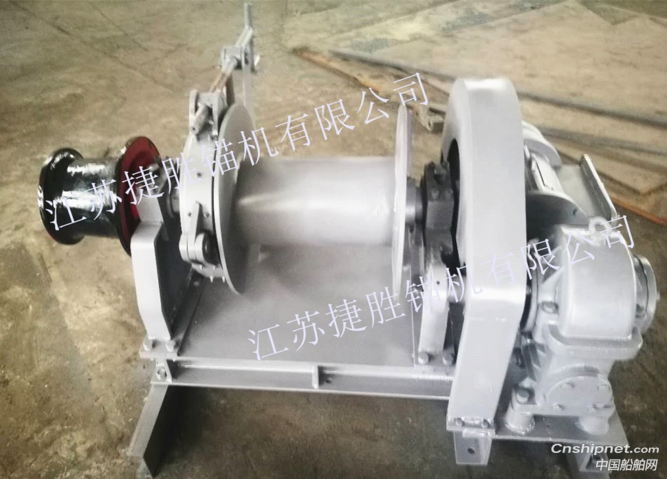 江苏捷胜顺利交付30KN变频船用绞车