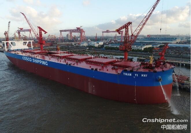 外高桥造船第三艘40万吨VLOC船完成试航