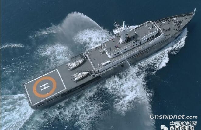 南京西普德船舶设计73m海洋巡逻船交付