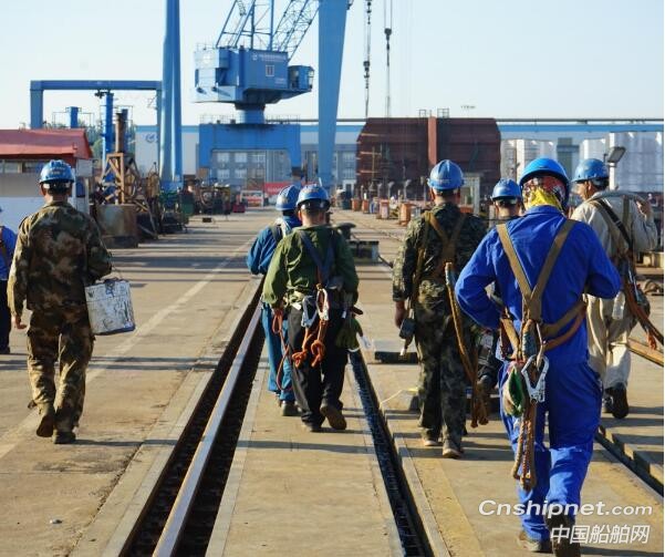 中航鼎衡17500吨化学品船4#船如期开工