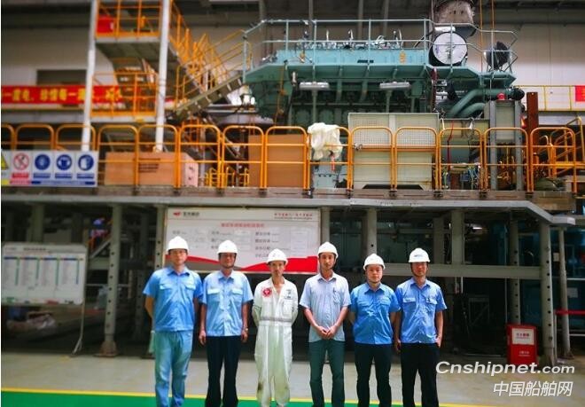 玉柴船动成功交验一台W5X35-B发动机