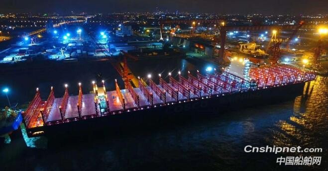 外高桥造船第三艘20000TEU集装箱船完成试航