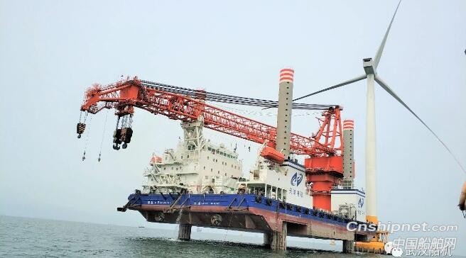 武汉船机首台套风电安装船抱桩系统顺利完成调试和报验
