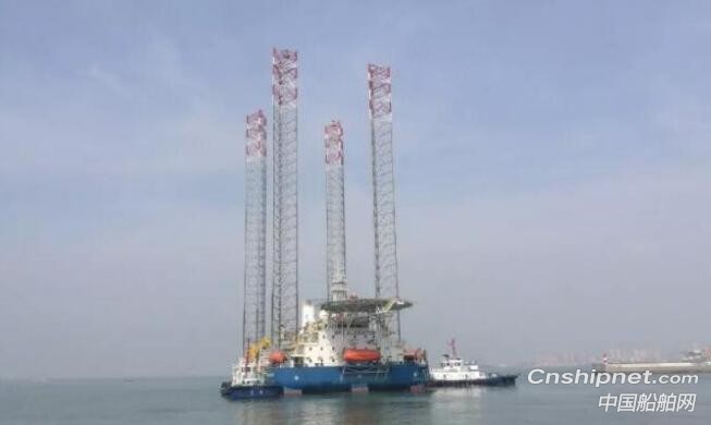 武汉船机WMPP-350LB桁架式海工平台交付