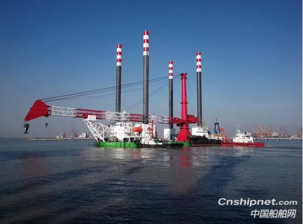 新韩通船舶重工HY36自升式风电安装船顺利交付