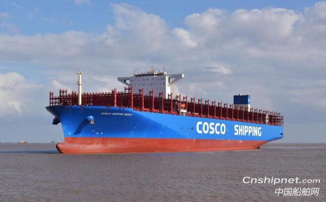 世界最大级别集装箱船“中远海运星云”号命名交付