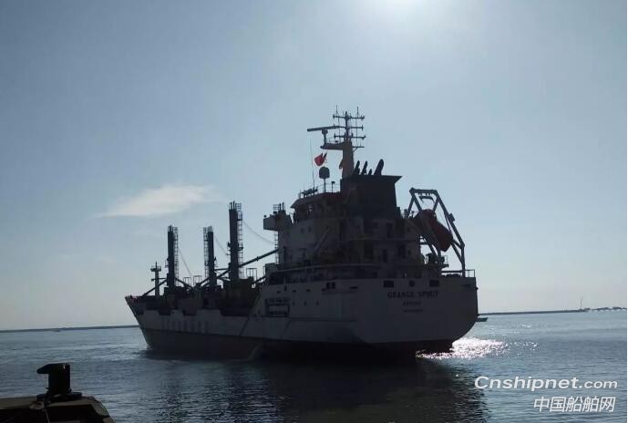 广新海工冷藏船2#船完成试航