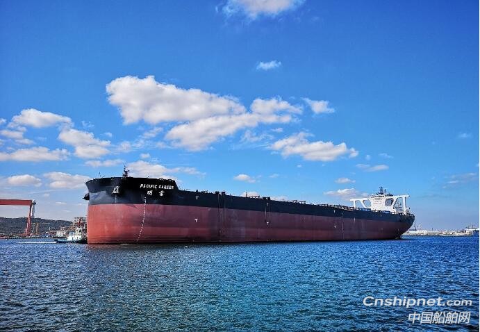 北船重工新一代40万吨矿砂船3号船试航凯旋