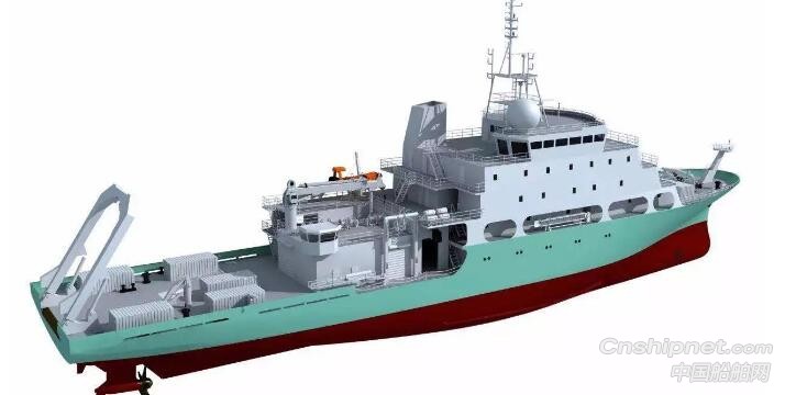 黄埔文冲新型地球物理综合科学考察船开工