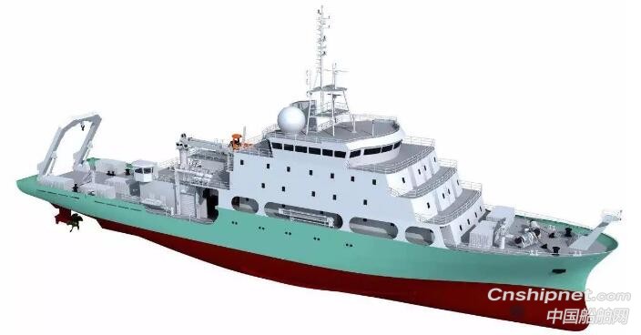 黄埔文冲新型地球物理综合科学考察船开工