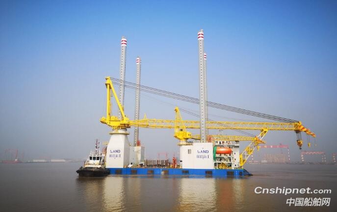 润邦海洋“华电稳强”自升式海上风电作业平台顺利完成海试