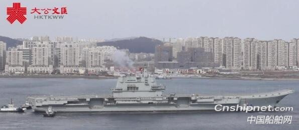 中国首艘国产航母开启第四次海试