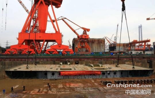 黄埔文冲7800KW绞刀功率自航绞吸挖泥船进入连续搭载阶段