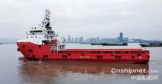 马尾造船75米平台供应船成功交付