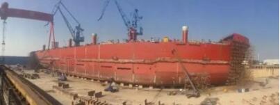 上海船厂首制108000吨冰级散货船实现全船贯通节点