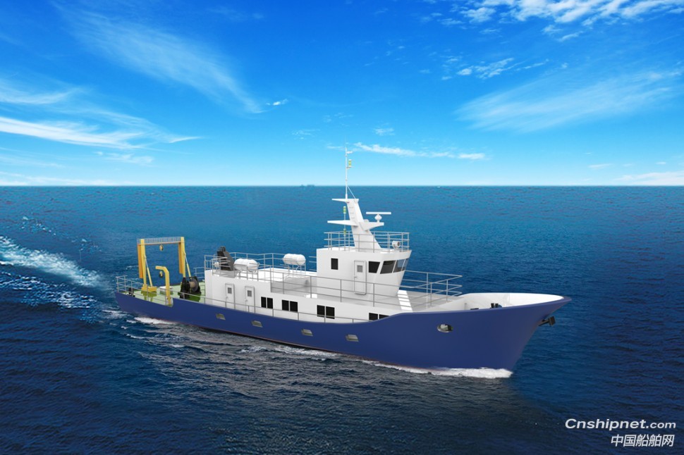 江龙船艇26m科考试验船开工