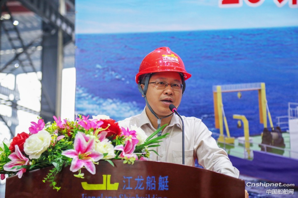 江龙船艇26m科考试验船开工