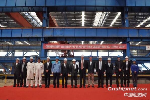 扬子江船业82000DWT散货船开工