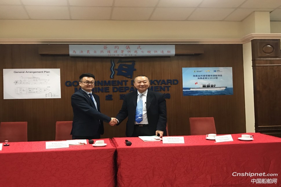 江龙船艇获香港政府批量铝合金快速艇建造合同