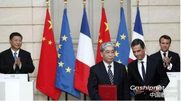 中法元首见证沪东中华承建5艘新巴拿马型最大箱船