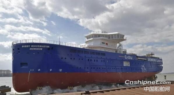 达门Galati造船厂第二艘服务运营船SOV9020下水