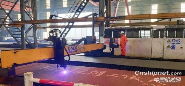 新韩通船舶重工82000吨散货轮顺利开工