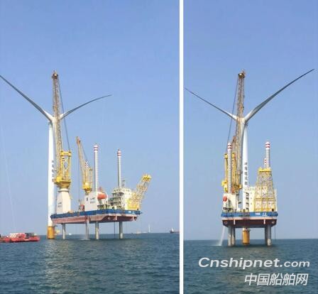 南通润邦海工自升式海上风电安装作业平台完成“首秀”