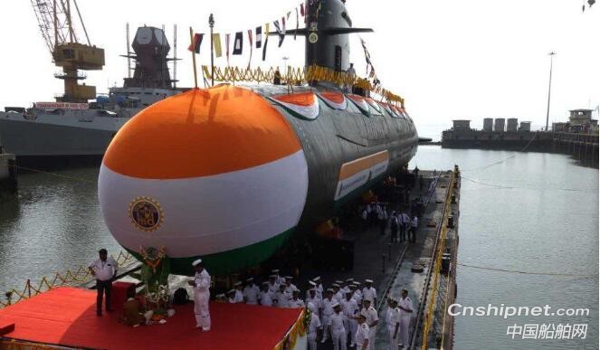 印度第4艘鲉鱼级潜艇成功下水