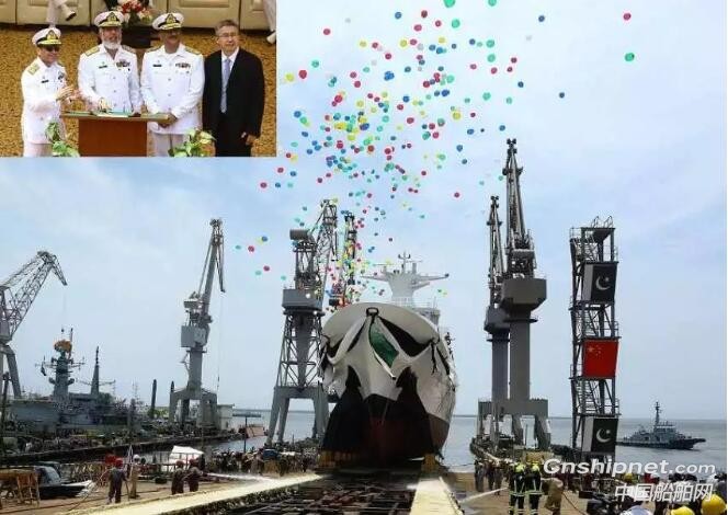 黄埔文冲1500吨级巡逻船2号舰顺利下水
