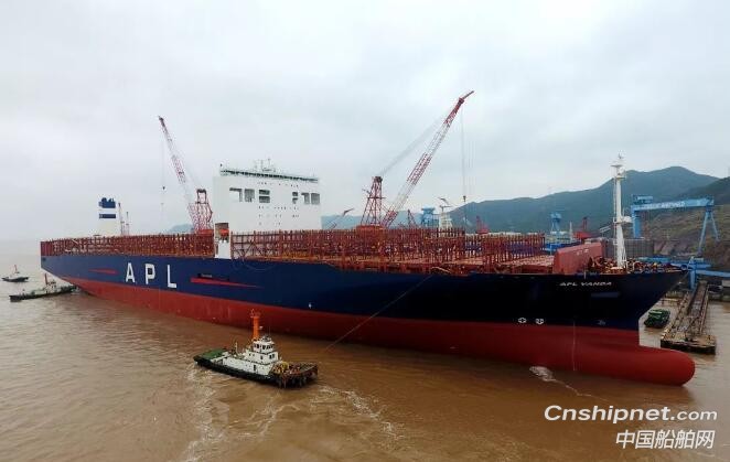 舟山中远海运重工改装一新的达飞海运