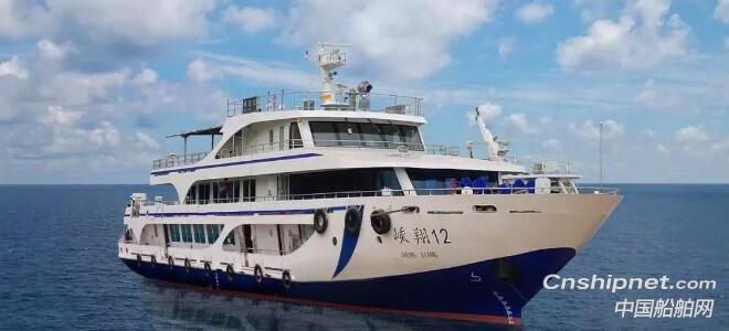 方圆造船“嵊翔12”客船提前交付
