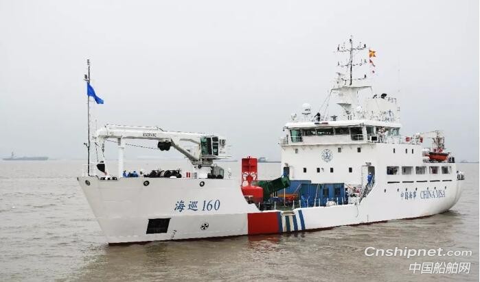 江南造船大型航标船“海巡160”船正式交付