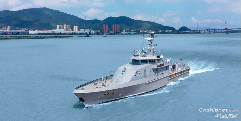 江龙船艇获10艘38.8米铝合金巡逻船订单