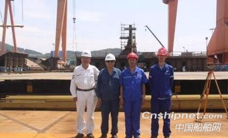 北船重工86000吨散货船-2#船开工
