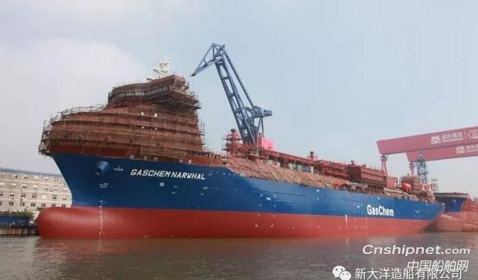 新大洋造船一LEG船一散货船顺利下水