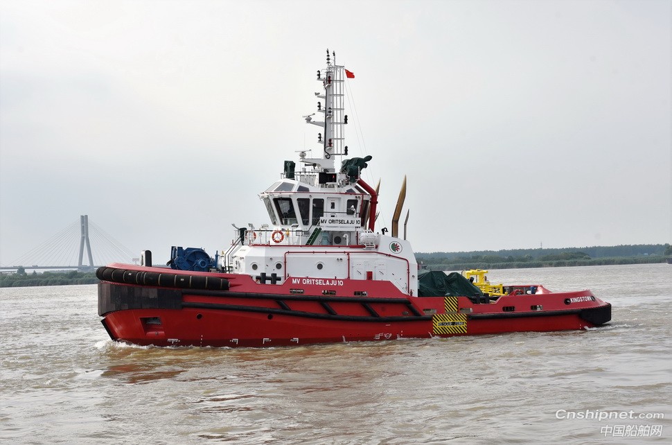 镇江船厂顺利交付又1艘3300AV全回转工作船