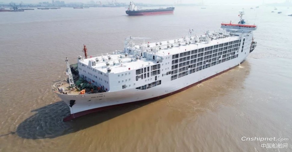 中船澄西1.4万平方米大型牲畜运输改装船“普瑞斯”号顺利交付