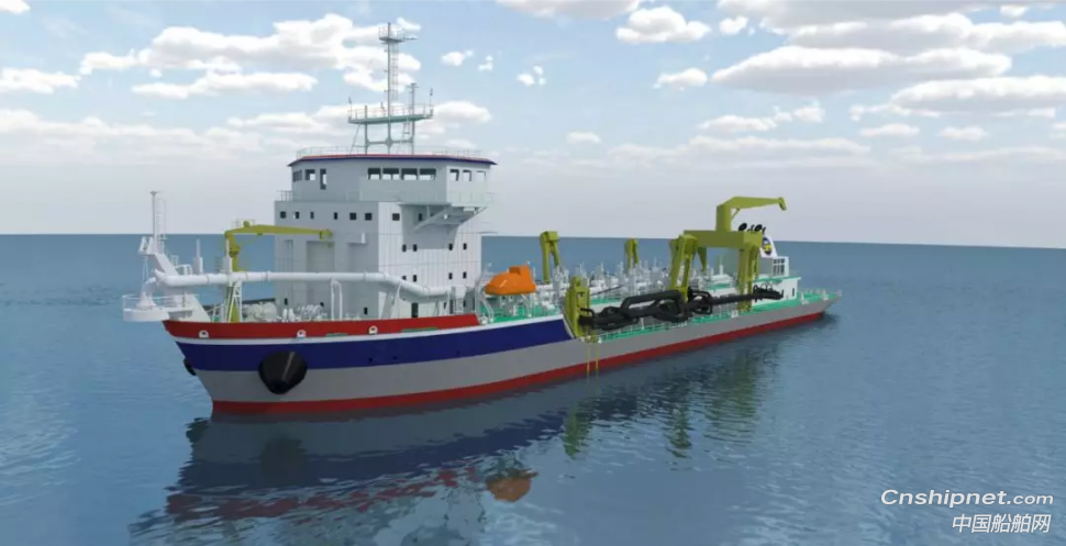 黄埔文冲13800方自航耙吸挖泥船顺利出坞