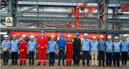 中航鼎衡16300吨双燃料化学品船7#船顺利开工