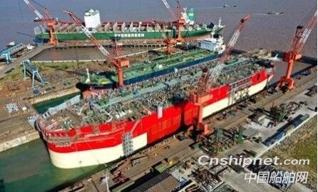 舟山中远海运重工Karish FPSO船体项目成功下水