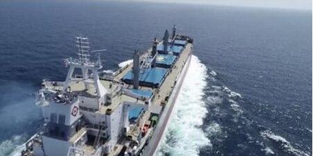 象屿海装首制63500吨散货船顺利完成海试