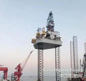 外高桥造船第二座CJ50型自升式钻井平台顺利完成全程升降试验
