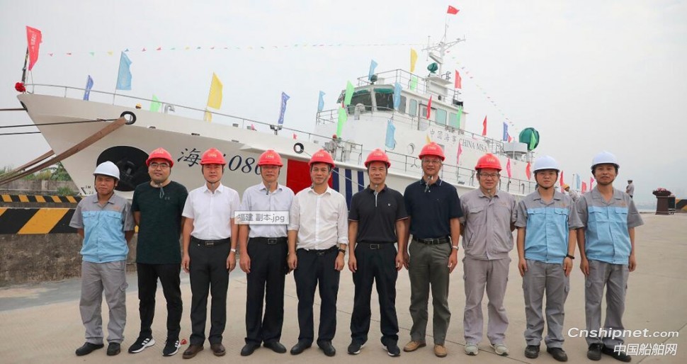 江龙船艇40米级B型巡逻艇3号艇下水