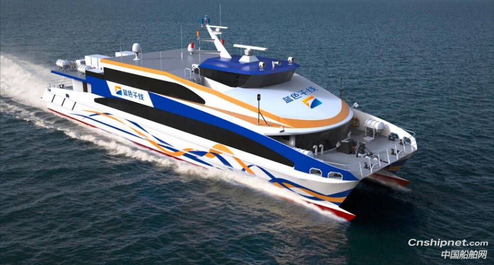 江龙船艇238客位铝合金双体客船开工