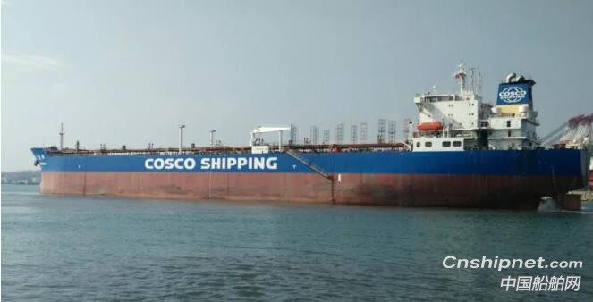 大连中远海运重工大型修理项目“连盛湖”轮顺利完工开航