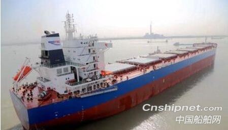 南京金陵船厂第二艘82000吨散货船命名交付